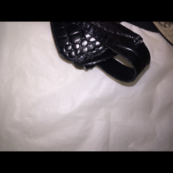 Vince Camuto Black Strap Heels - Picture 4 of 4